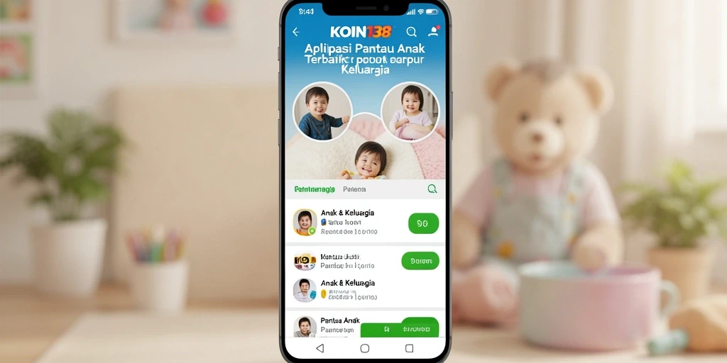 Tampilan antarmuka KOIN138 yang ramah pengguna untuk pantau anak.