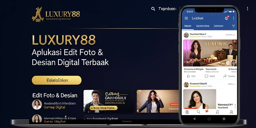 Antarmuka LUXURY88 menampilkan fitur pengeditan foto yang canggih dan mudah diakses.