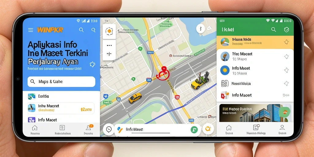 Antarmuka WINPKR menampilkan kondisi jalan secara real-time.